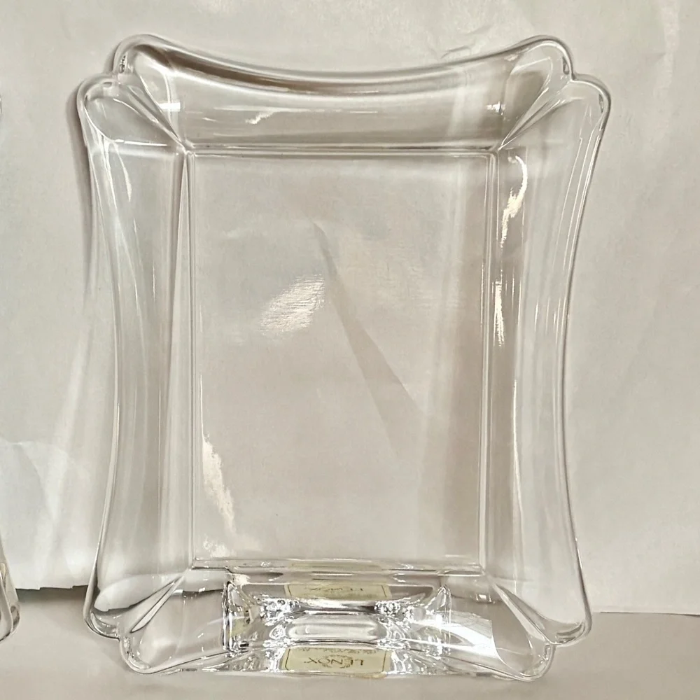 2 CRYSTAL Lenox Wedding Promises Portrait Gallery Picture Frame 3.5” x 5” Photo